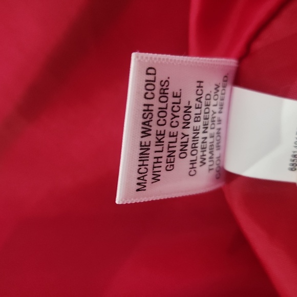 Red Double-Breasted, Hooded All-Weather/Raincoat - Croft & Barrow - Size Large - Picture 13 of 13